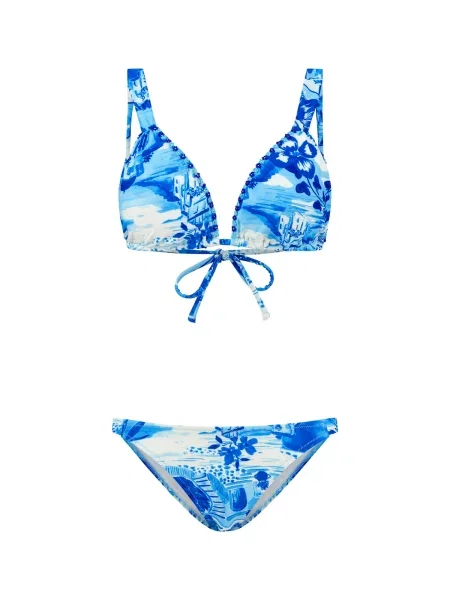 Shiwi Costum de baie două piese BINDI albastru alb