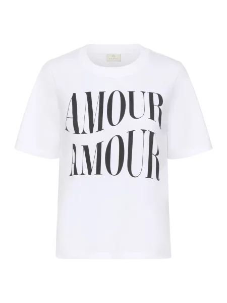 Kaffe Tricou KACherie' alb