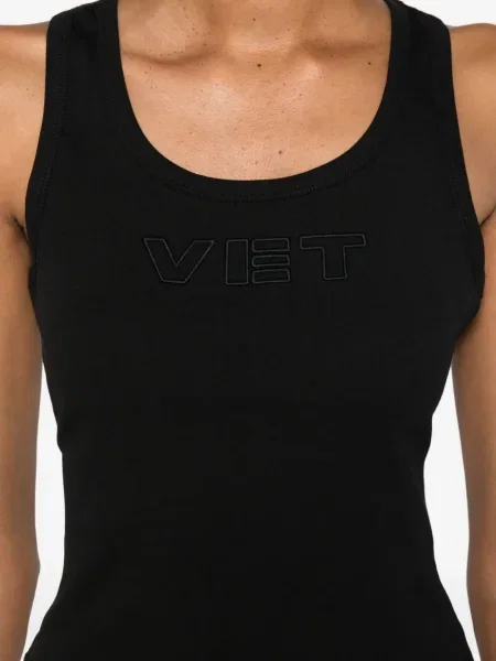 Top Vetements cu broderie negru