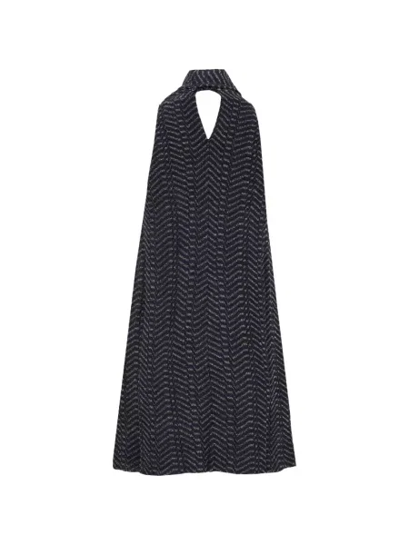 Gulerat rochie mini Missoni fără mâneci albastru