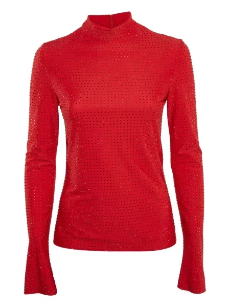 Top Ferragamo Pre-owned z kryształkami czerwony