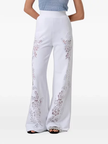 Pantaloni Fracomina evazate alb