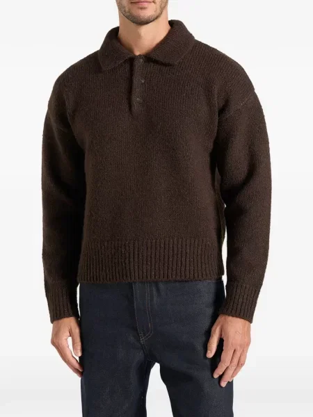 Tricou polo Manière De Voir de lână maro