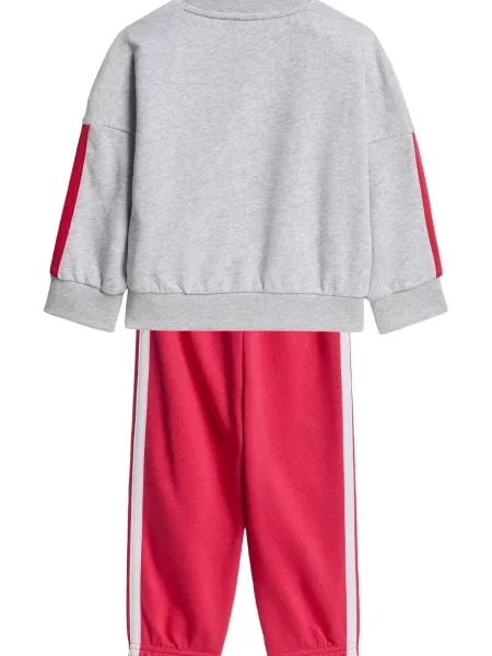 ADIDAS SPORTSWEAR Športna trenirka Essentials pegasto / živo rdeča siva