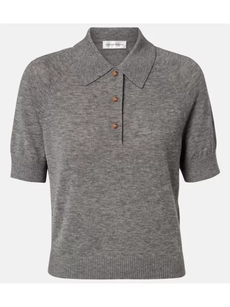 Polo Victoria Beckham de lână gri