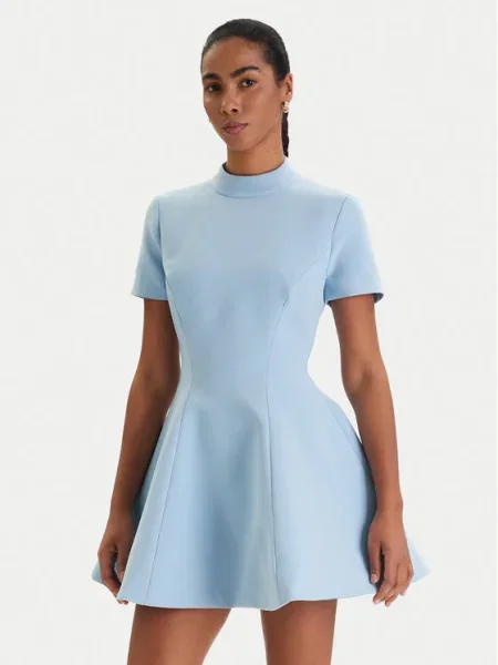 Bardot Rochie cocktail Zephyra celest albastru