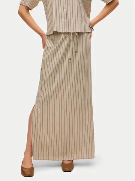 Vero Moda Fustă maxi Mymilo bej