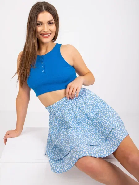 Top Rue Paris albastru