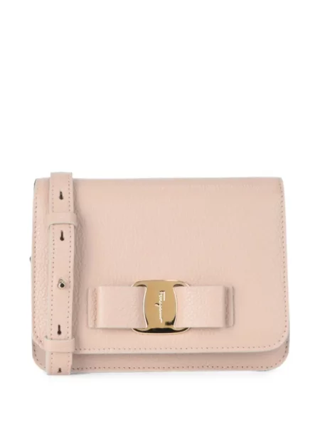 Geanta crossbody Ferragamo cu funde roz