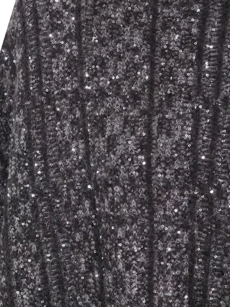 Poncho D.exterior cu paiete maro