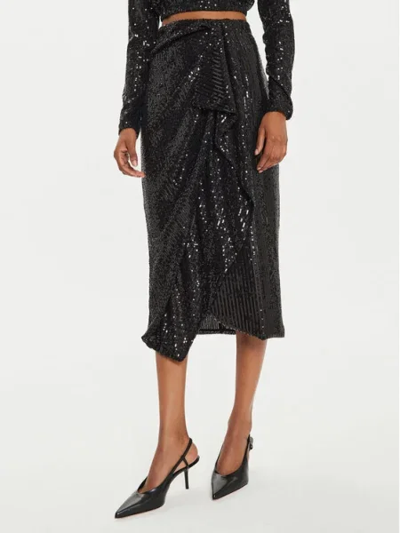 ViCOLO Fustă midi negru