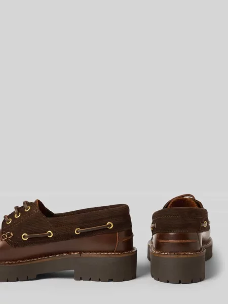 Loafersy z naturalnej skóry model Darras Boat Shoe' Barbour