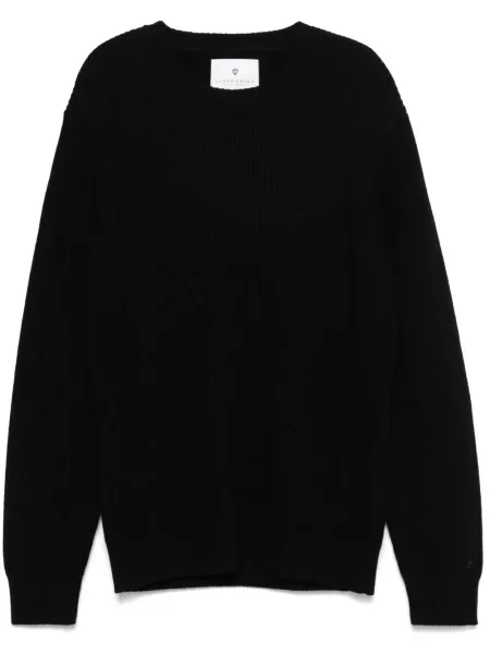 Pulover Seven Gauge de lână cu decolteu rotund negru