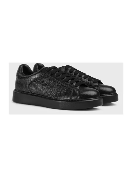 Sneakersy Doucal's skórzane czarne