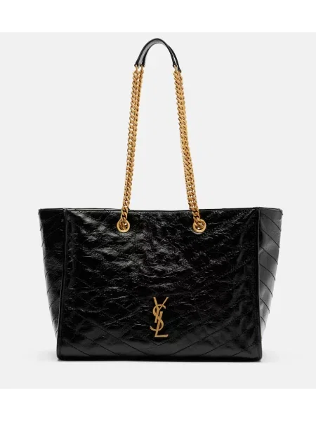 Geanta de piele Saint Laurent din piele negru