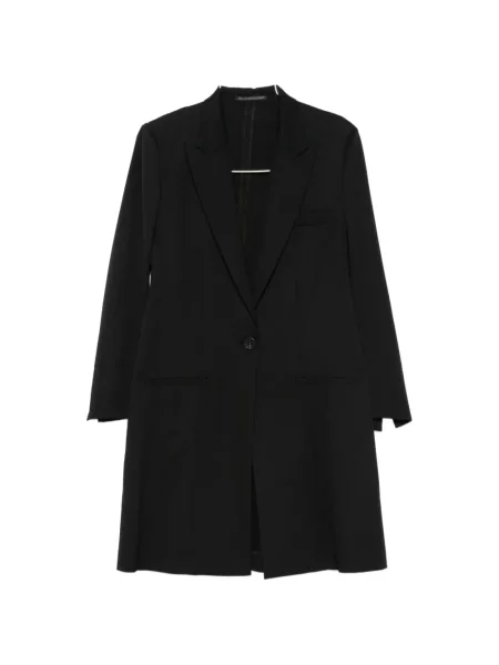 Palton Yohji Yamamoto asimetric negru