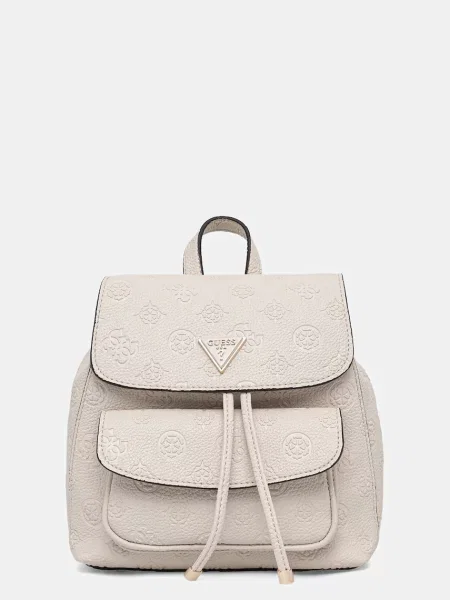 Ruksak Guess CRESIDIA mali s aplikacijom bež
