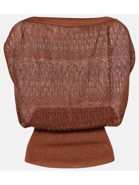 Top Zimmermann din dantelă maro