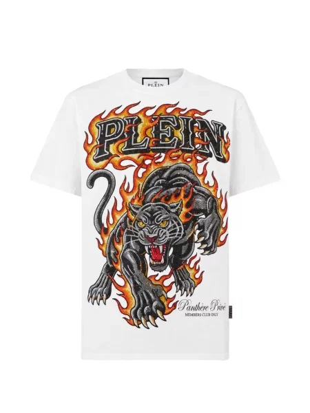 Μπλούζα Philipp Plein πέτρες λευκό