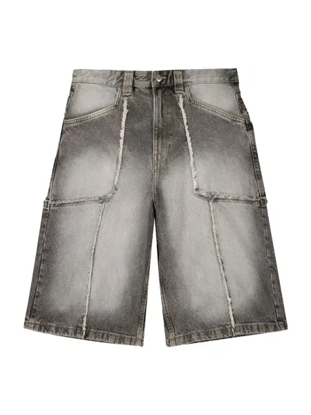 Bershka Džínsy svetlosivá / melírovaná sivá