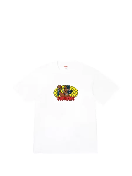 Tricou Supreme cu imagine alb