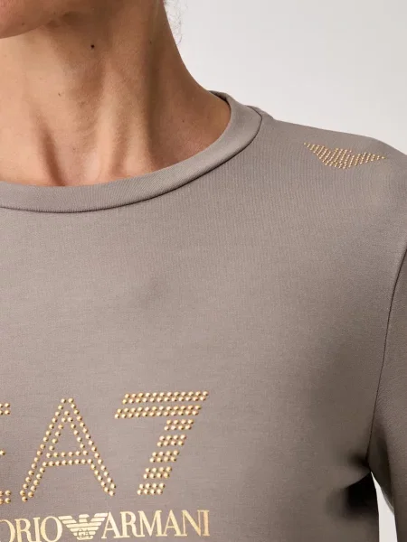 Emporio Armani melegítőfelső női viszkózzal barna