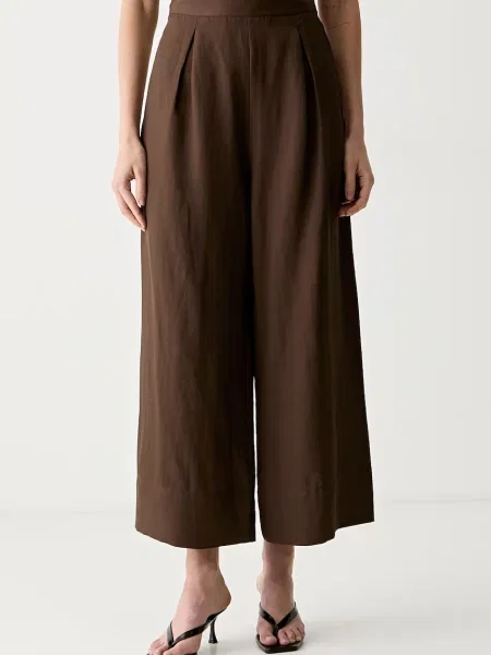ViCOLO pantaloni culottes pentru femei cu vâscoză maro