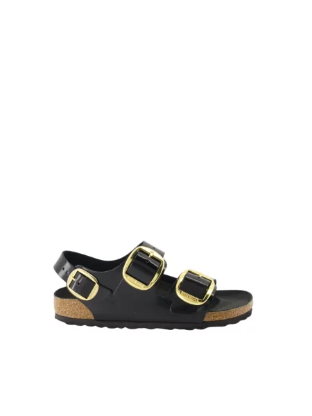 Sneakers Birkenstock Milano Big Buckle Natural Leather Patent High-Shine Black EUR 37 czarne