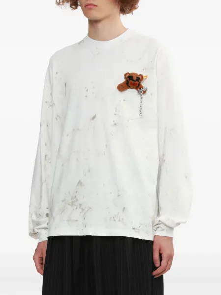 Tricou Doublet teddy lung alb
