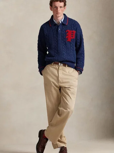 Светр із додаванням вовни Polo Ralph Lauren синій