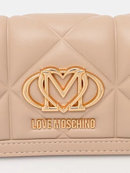 Táska LOVE MOSCHINO bézs