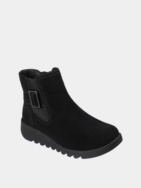 Кожаные ботинки Skechers черные
