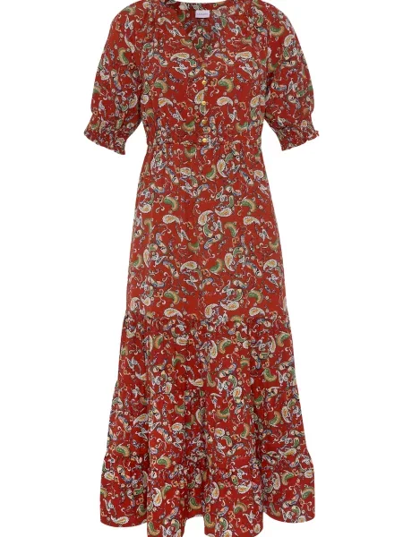 LASCANA Rochie ruginiu roșu