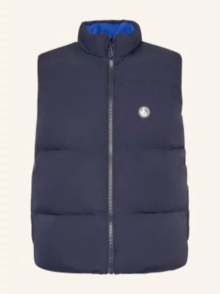 Petit Bateau Kamizelka Pikowana Dwustronna blau granatowa