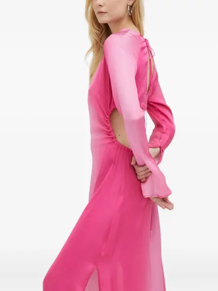 Rochie maxi Herskind până la genunchi de costum roz