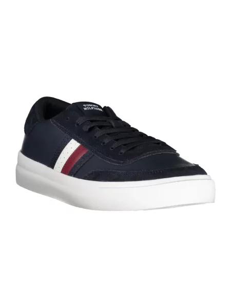 Trampki Tommy Hilfiger skórzane sznurowane niebieskie