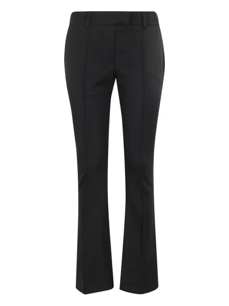 Pantaloni The Attico de lână negru