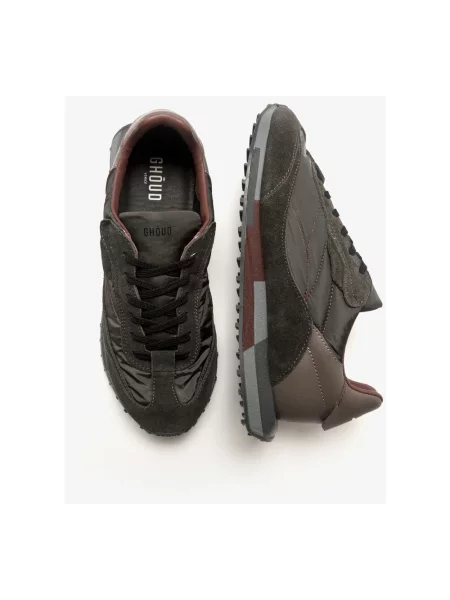 Sneakersy Ghoud skórzane brązowe