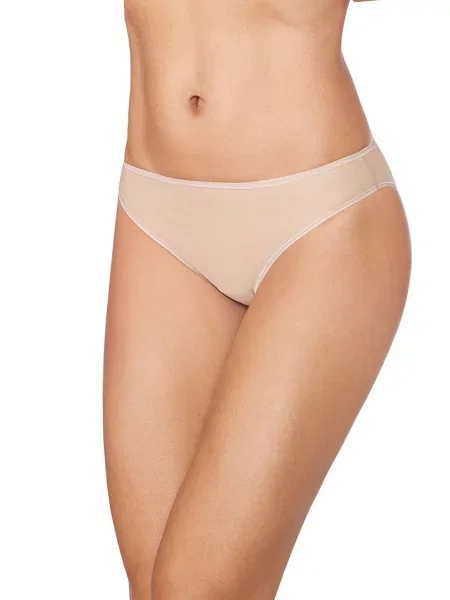 Zd ZERO DEFECTS Chiloți Delia mid waist Organic cotton' bej