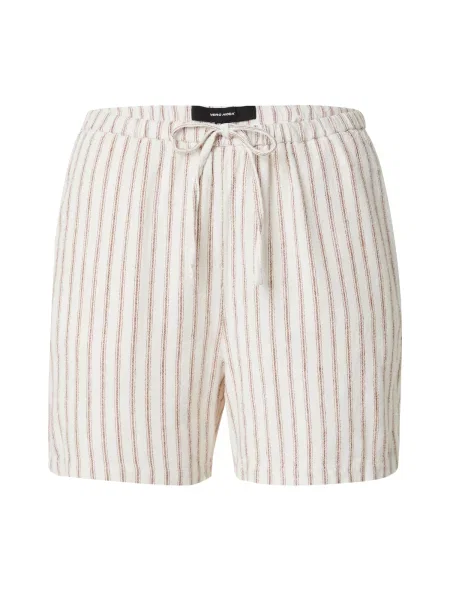 VERO MODA Pantaloni VMLOLA roșu alb