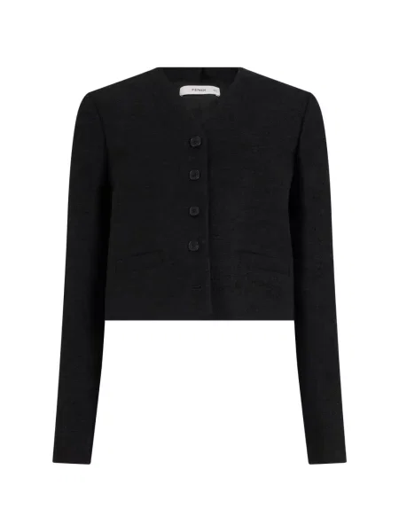 Geacă Fendi de lână negru