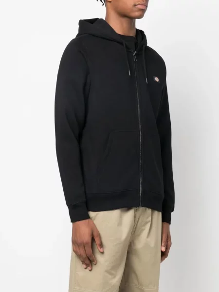 Dlouho mikina s kapucí Dickies Construct s autogramem černá