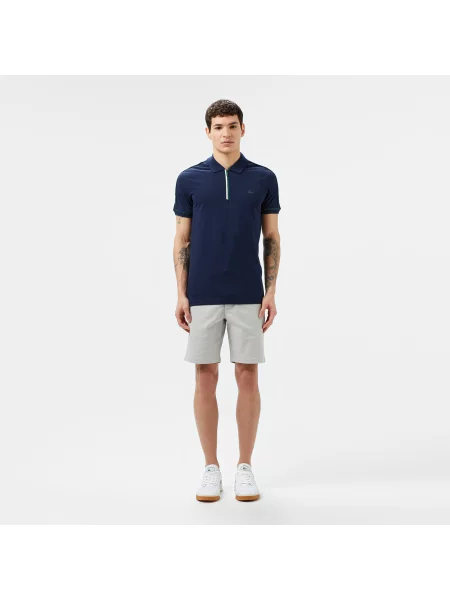 Lacoste Koszulka Polo Half Zip Slim Fit granatowa