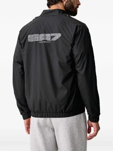 Geacă Ea7 Emporio Armani cu imagine negru