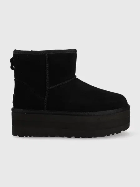 Sneakerși Ugg din piele negru