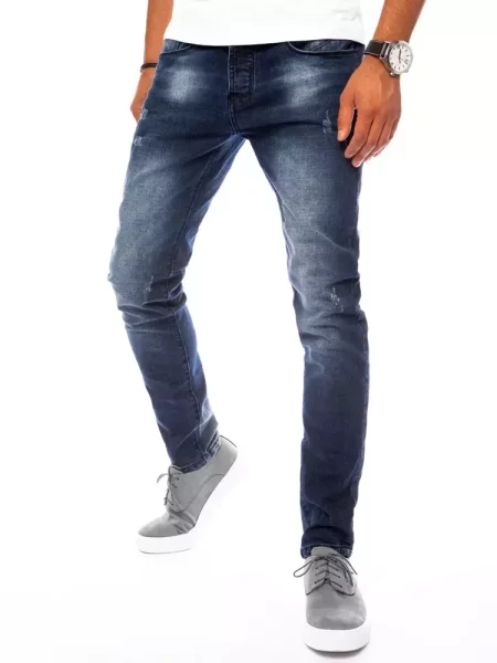 Spodnie jeansowe Dstreet granatowe