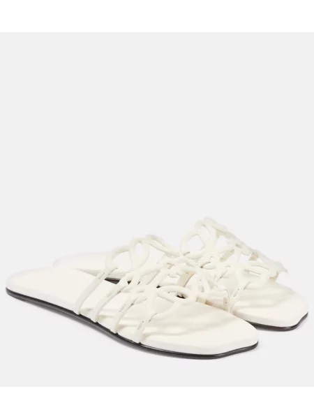 Кожени сандали Loewe бяло