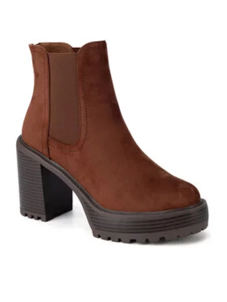 Nine West Polokozačky hnědá