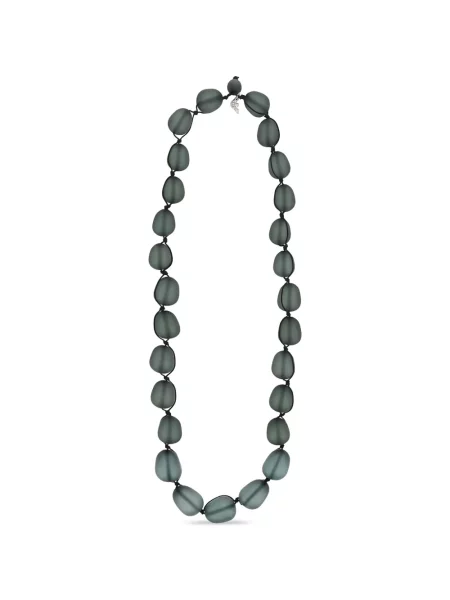 Ogrlica Emporio Armani kuglice plava