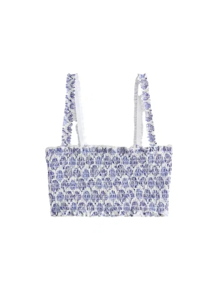 Next Sutien costum de baie bleumarin / indigo alb